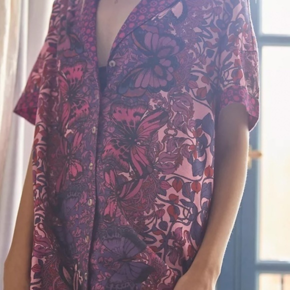 Anthropologie Alexandra Farmer Whimsy Flannel Sleep Dress XS - Picture 3 of 4